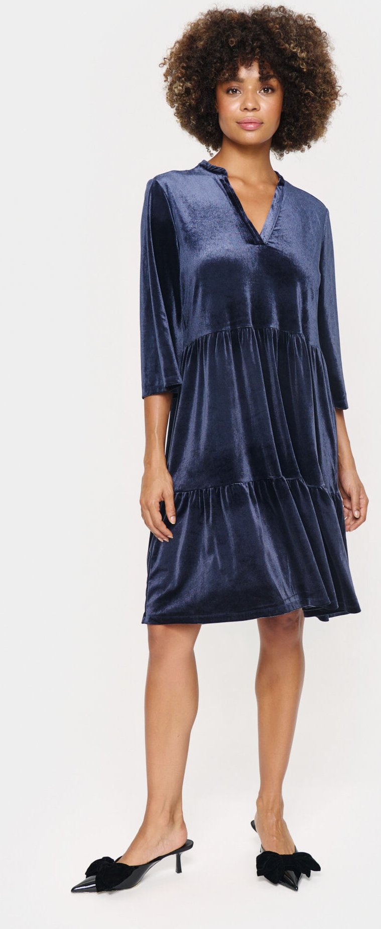 Kleid Gerade Passform dark blue