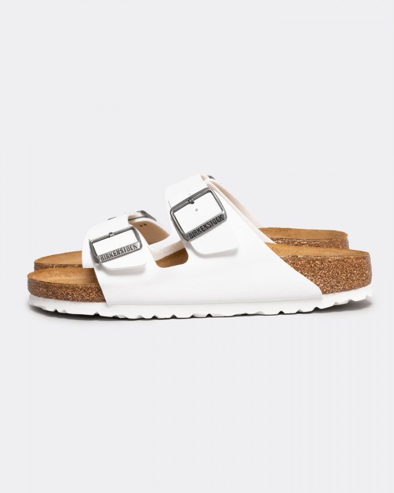 Birkenstock Arizona Birko Flor Weiß Schmale Sandalen
