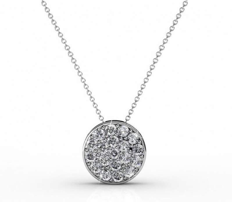 Runde Anhänger - Silber und Kristall