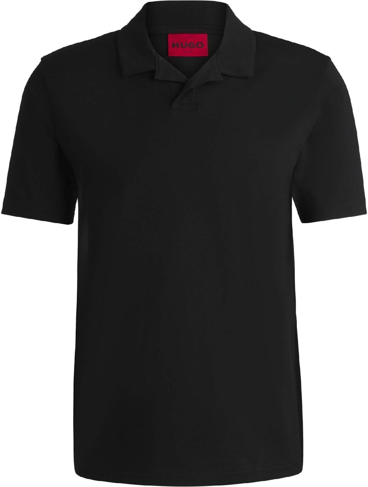 Hugo - "Dimerspolo" Poloshirt für Herren, Stretch, Baumwolle (Schwarz)
