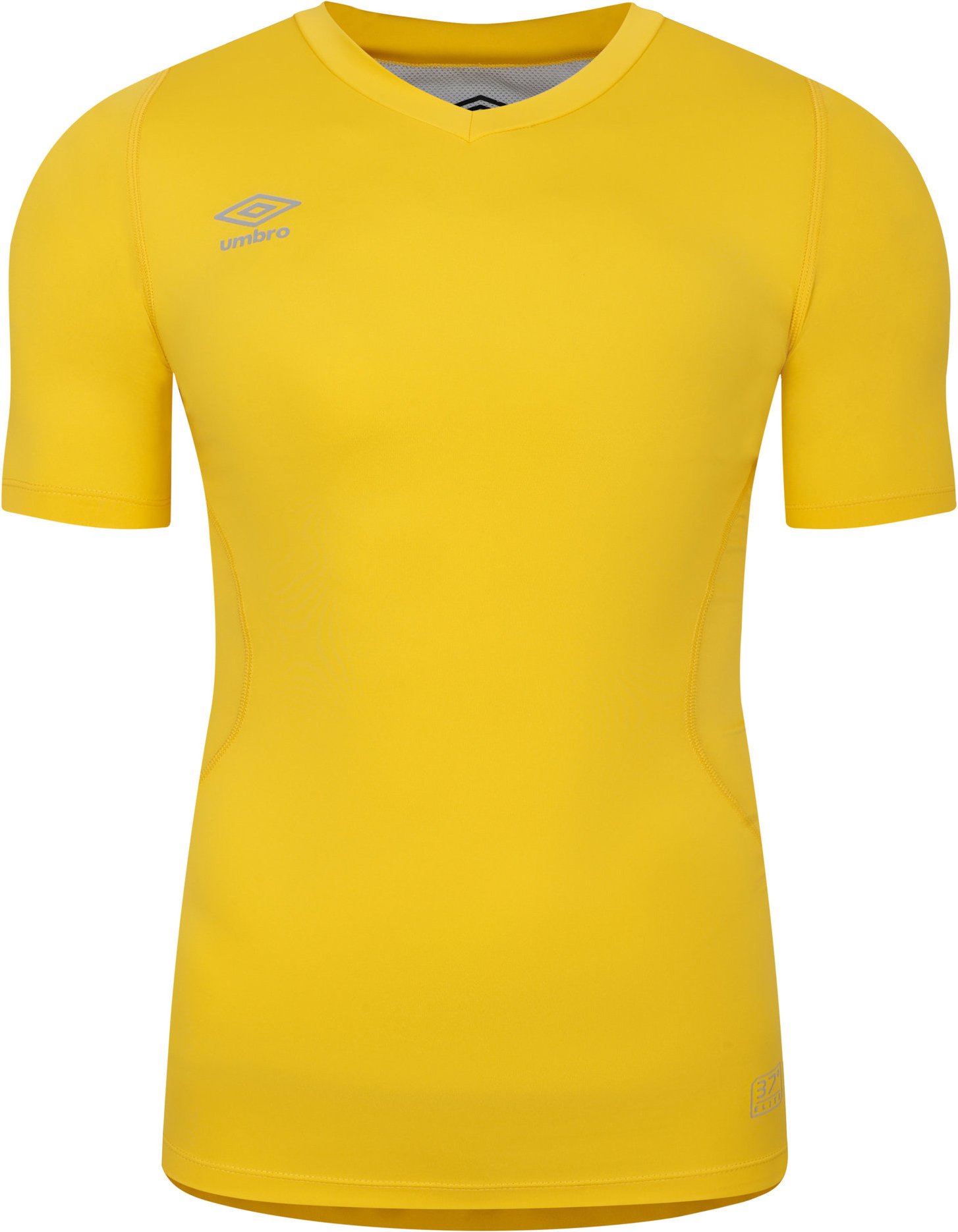 Umbro - "Elite" Base Layer Oberteil V-Ausschnitt für Herren/Damen Unisex (Gelb)