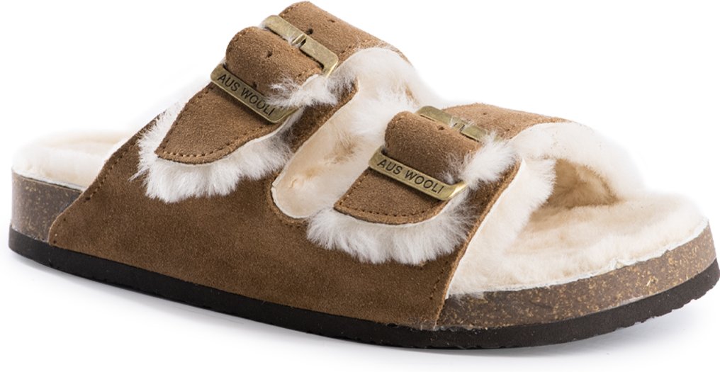 Aus Wooli Australia Unisex Portsea Schafsfellfutter Sandalen