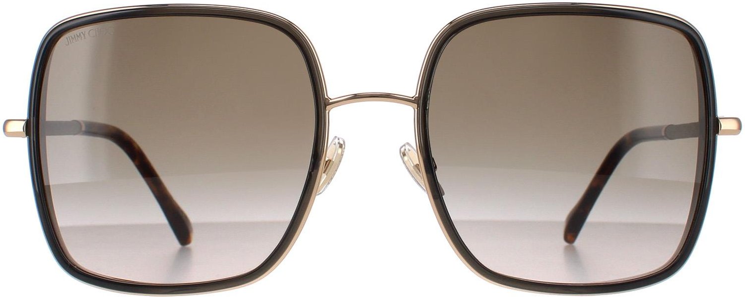 Thumbnail - Jimmy Choo Quadratische Damen Gold Braun Braun Farbverlauf JAYLA/S