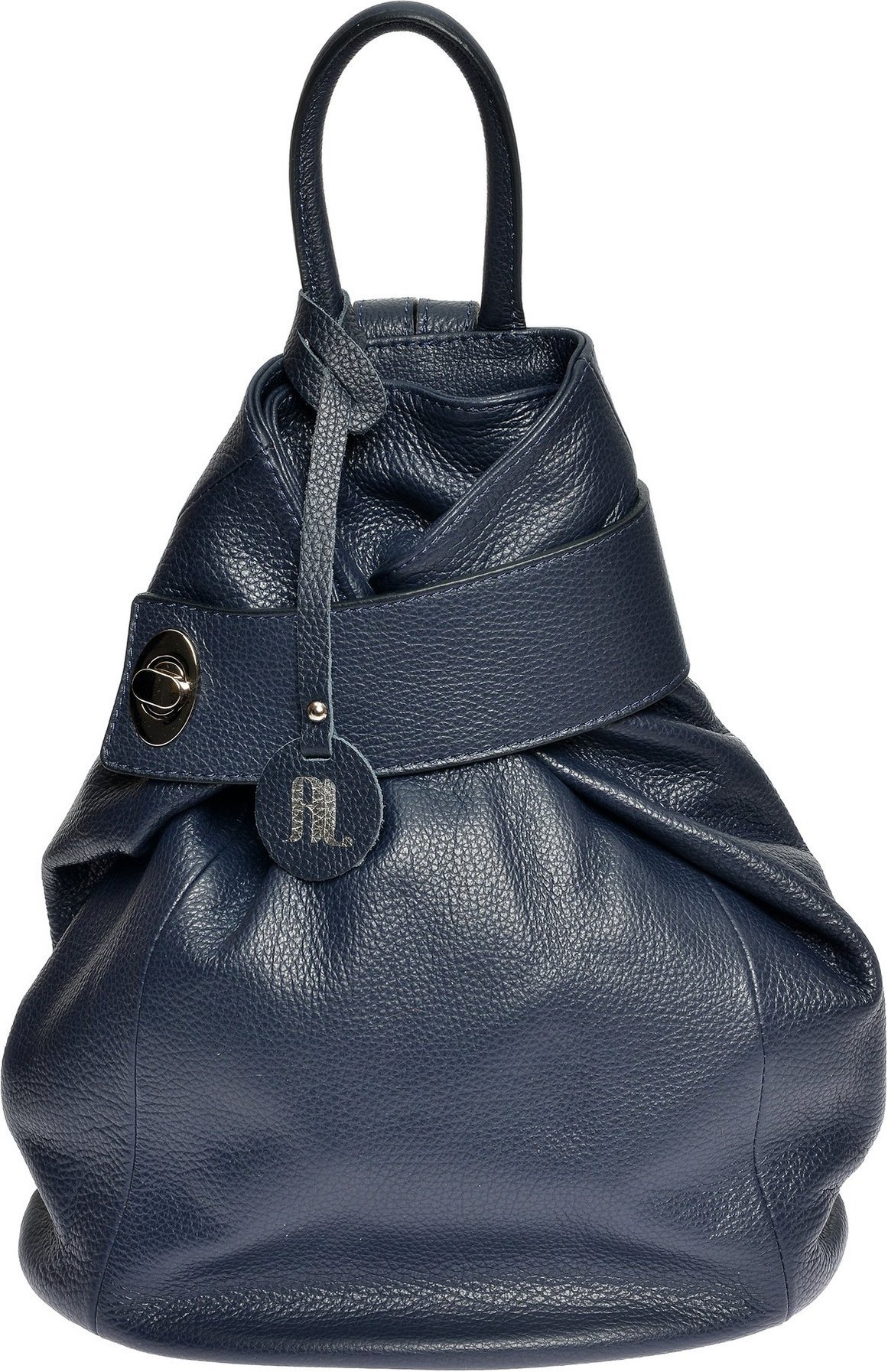 Anna Luchini Blau Rindsledertasche