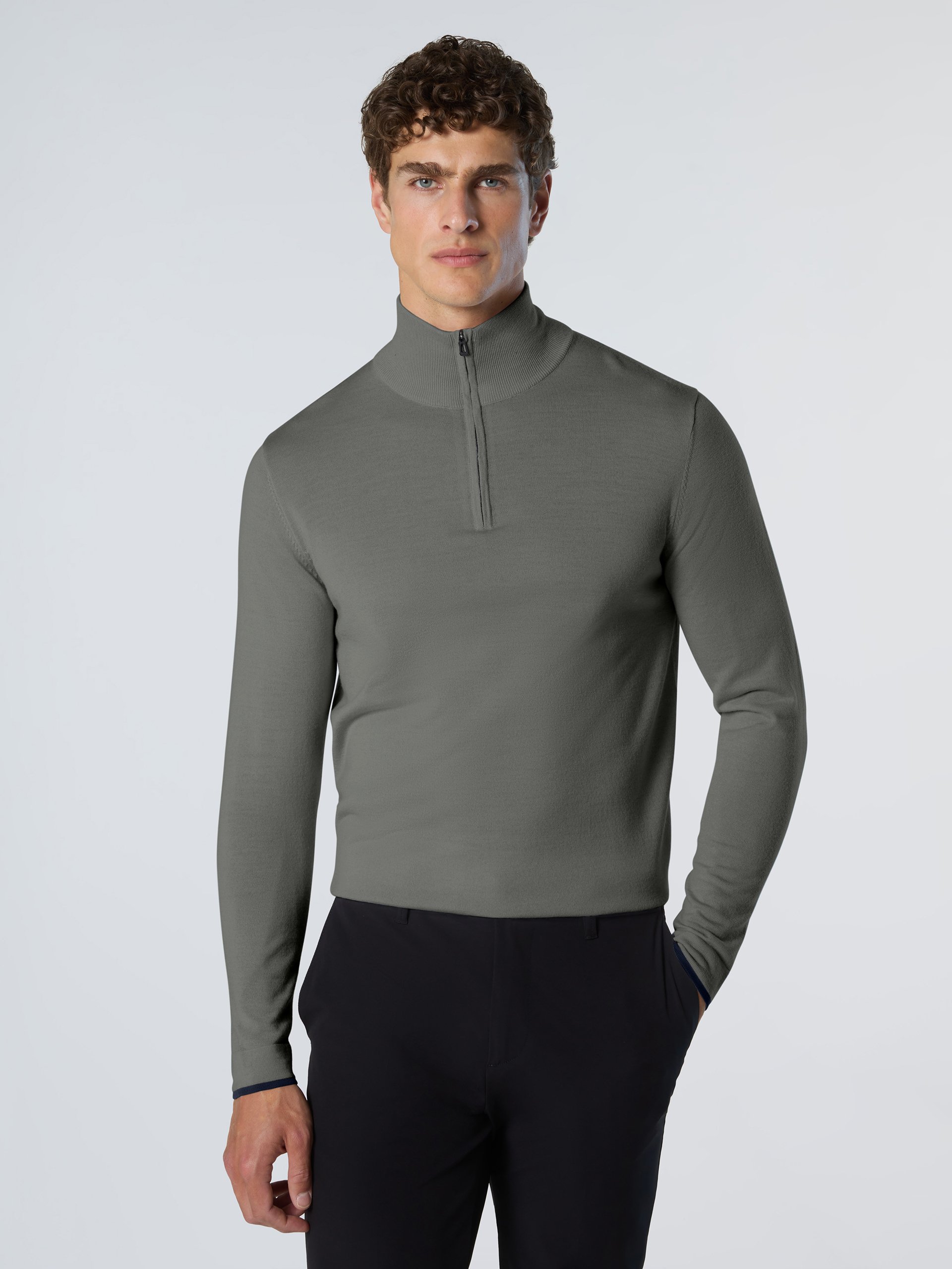 North Sails Pullover Halber Reißverschluss mit Schlitzen