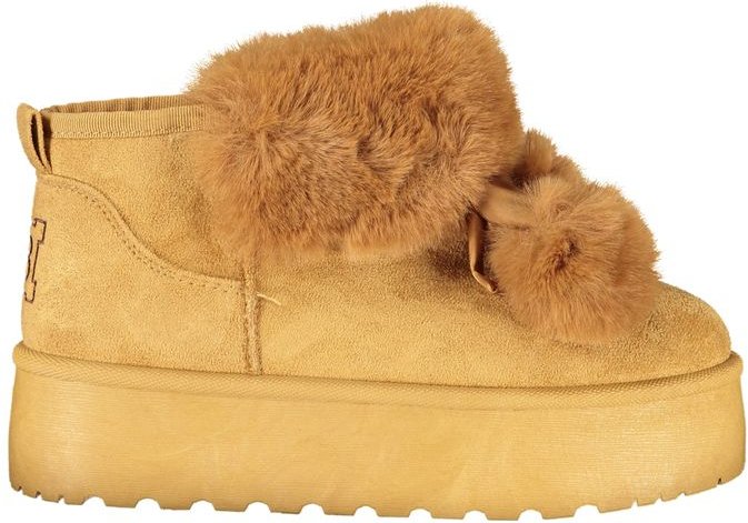 Plateau-Stiefel mit Kunstfellbesatz