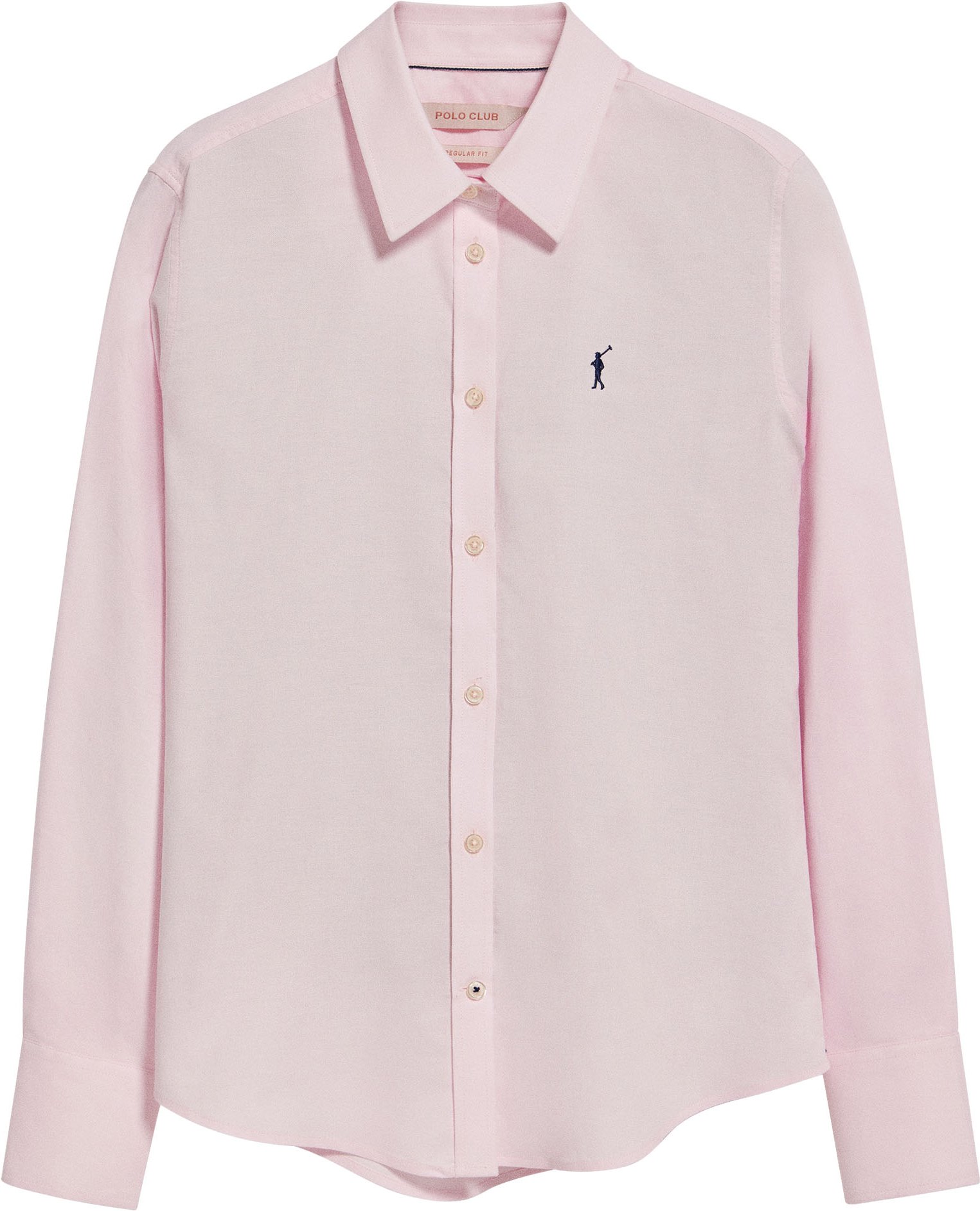 Oxford-Hemd Regular Fit rosa mit Rigby Go Logo
