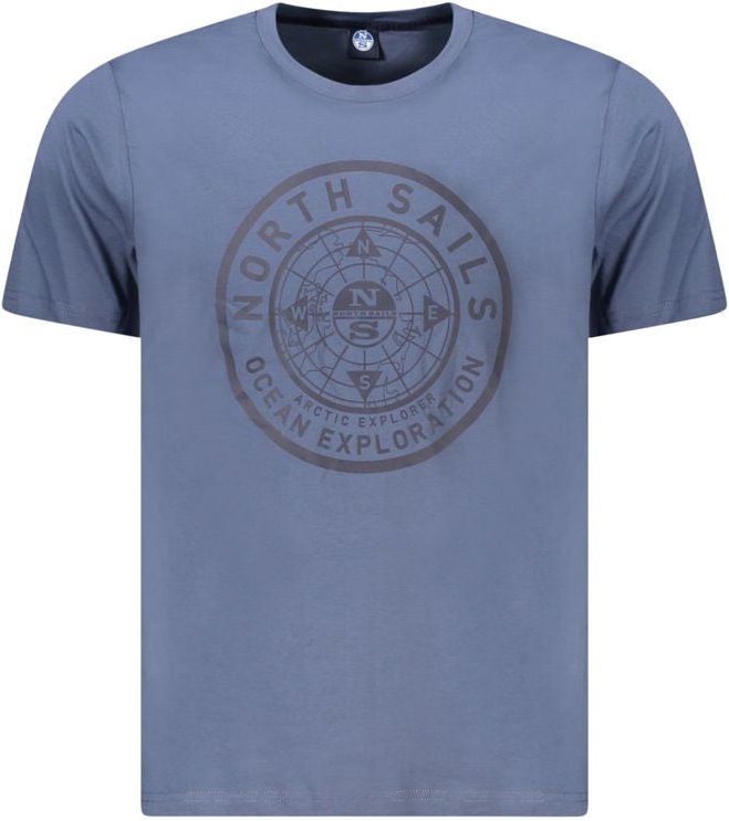 Thumbnail - North Sails Blaues Baumwoll Herren T-Shirt