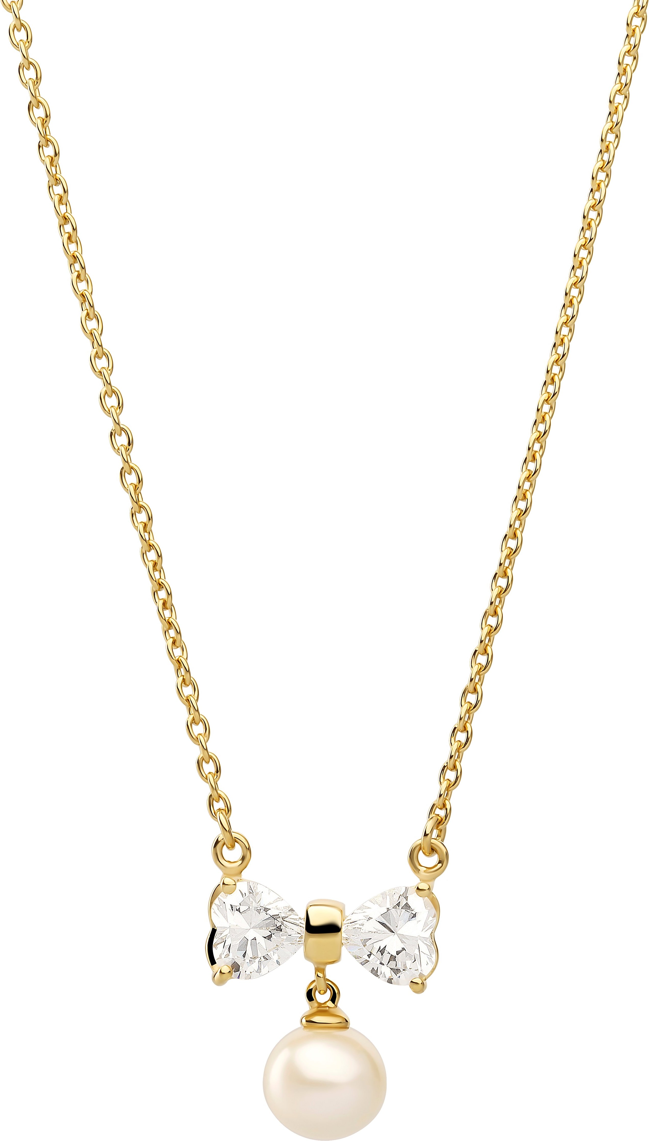 Orphelia „Sparkle“ Damenkette mit Anhänger aus 925er Sterlingsilber – Gold ZK-7512