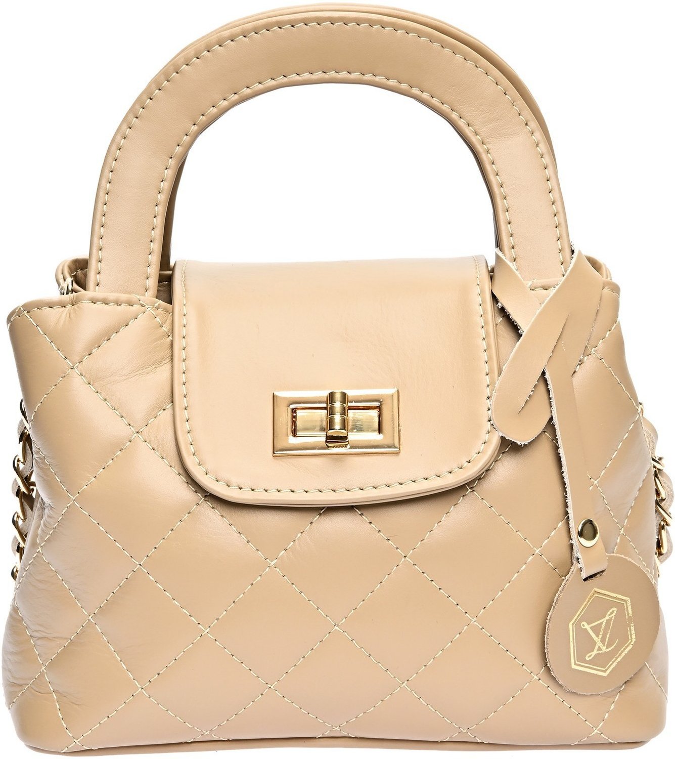 Luisa Vannini Beiger Lederbeutel