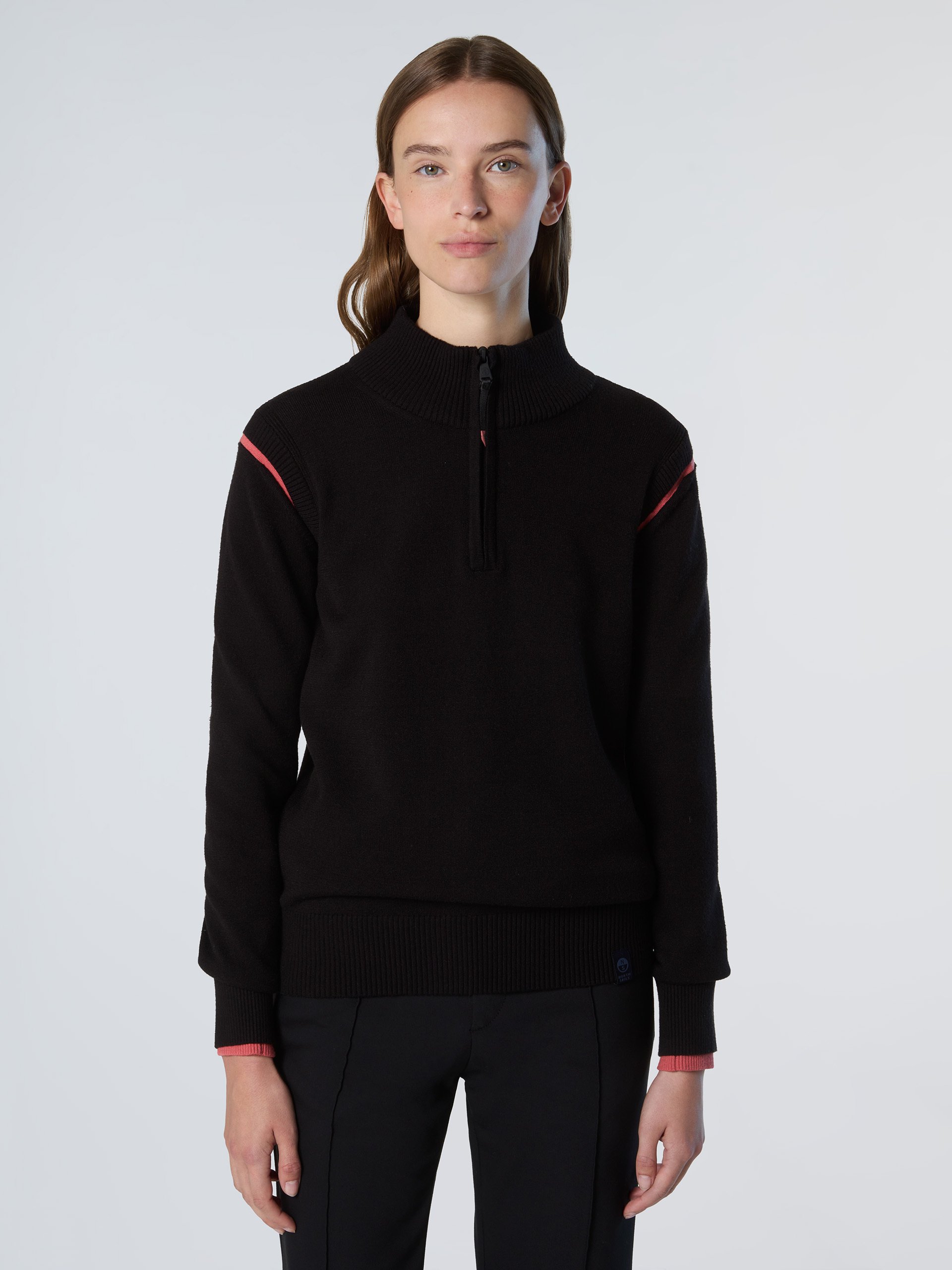 North Sails Pullover Viskose-Stehkragen