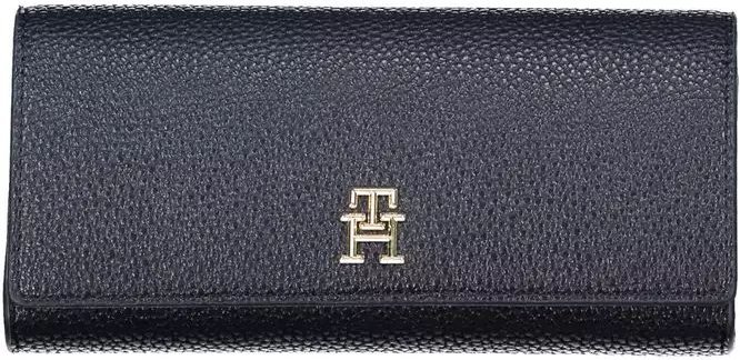 Th Wallet Geprägtes Leder Marineblau