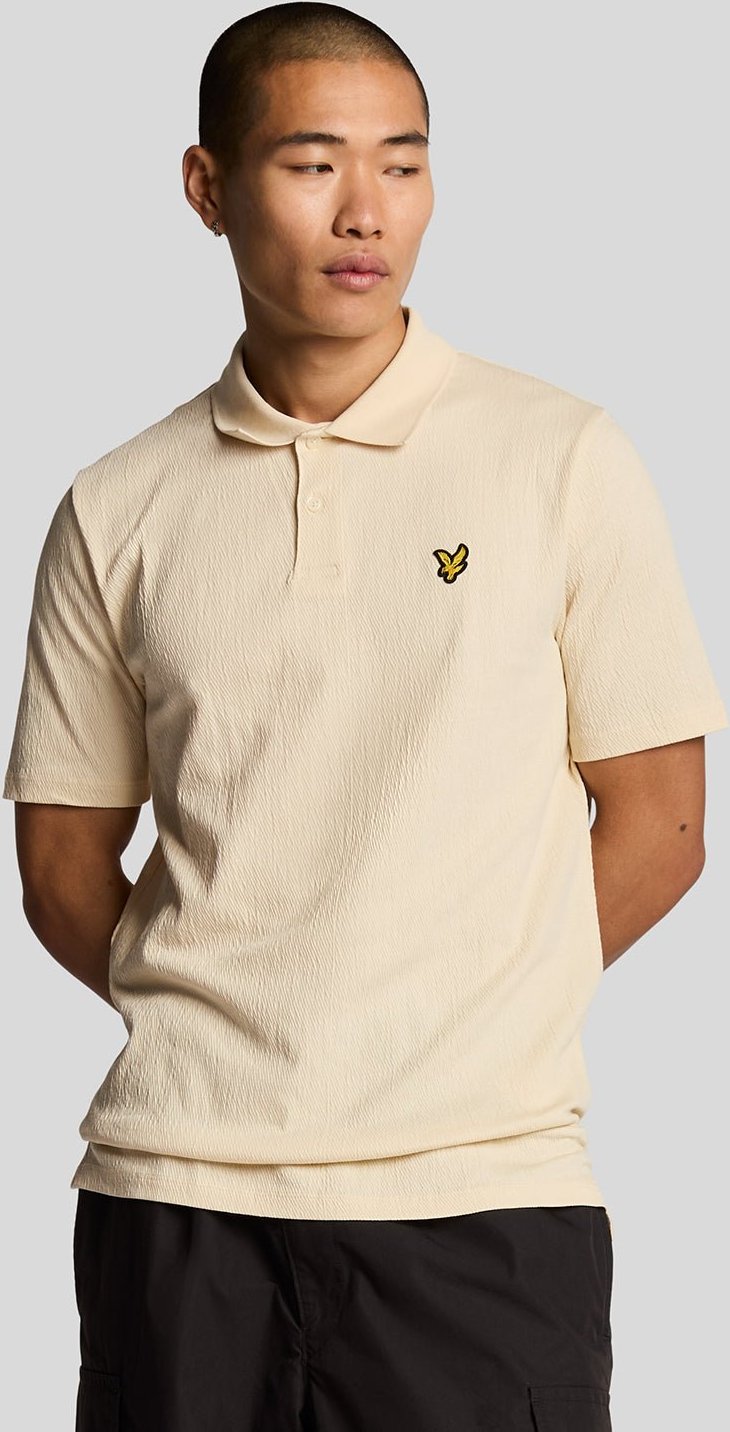 Thumbnail - Lyle & Scott Crêpe-Poloshirt – Gelb