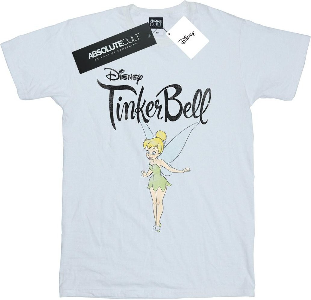 Disney - "Tinker Bell Flying Tink" T-Shirt für Damen (Weiß)