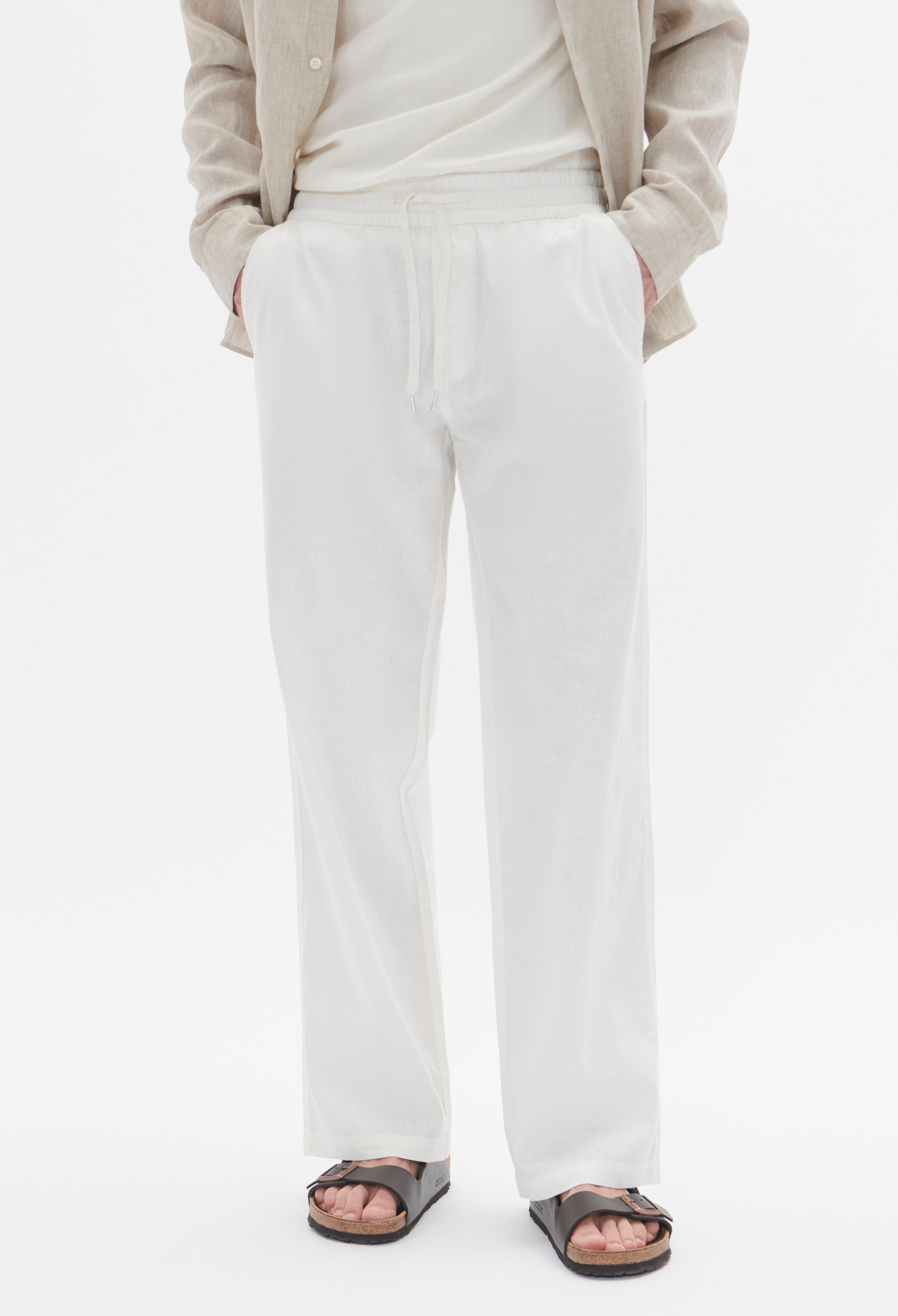 Casual Hose MABarton Gerade Passform white