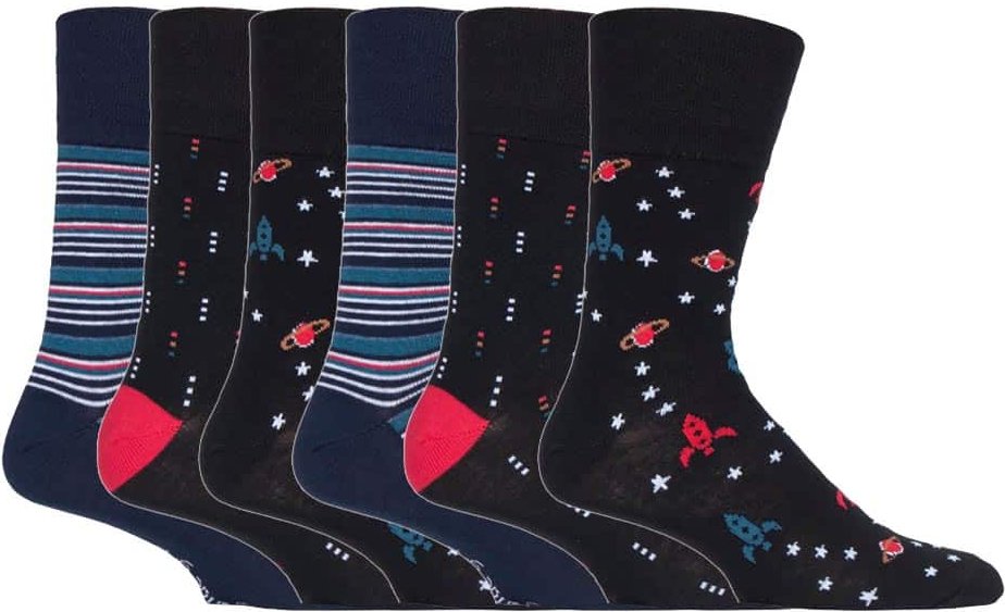 Gentle Grip - 6 Paar Herren Gentle Grip nicht elastische Socken - MGG548