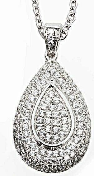 Orphelia Damen-Kette aus 925er Sterlingsilber mit Anhänger – Silber ZH-4436