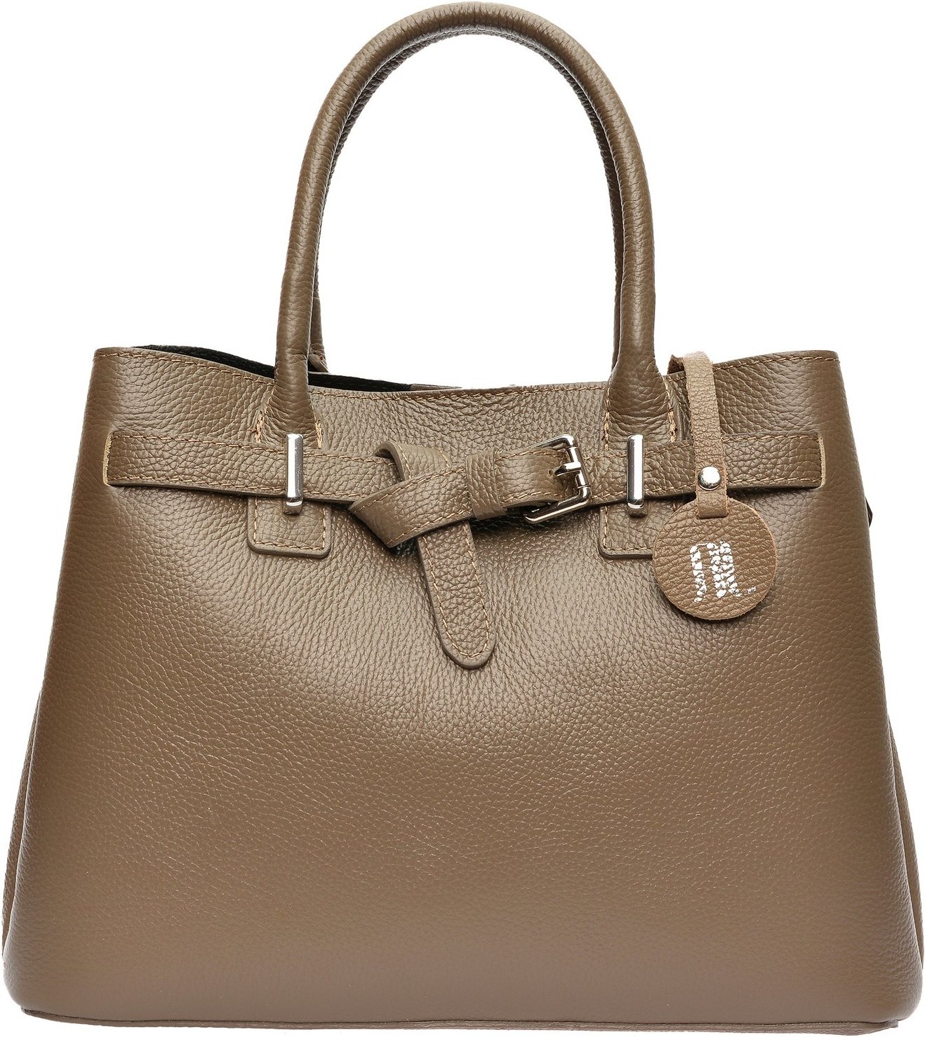 Anna Luchini Beige Rindsledertasche