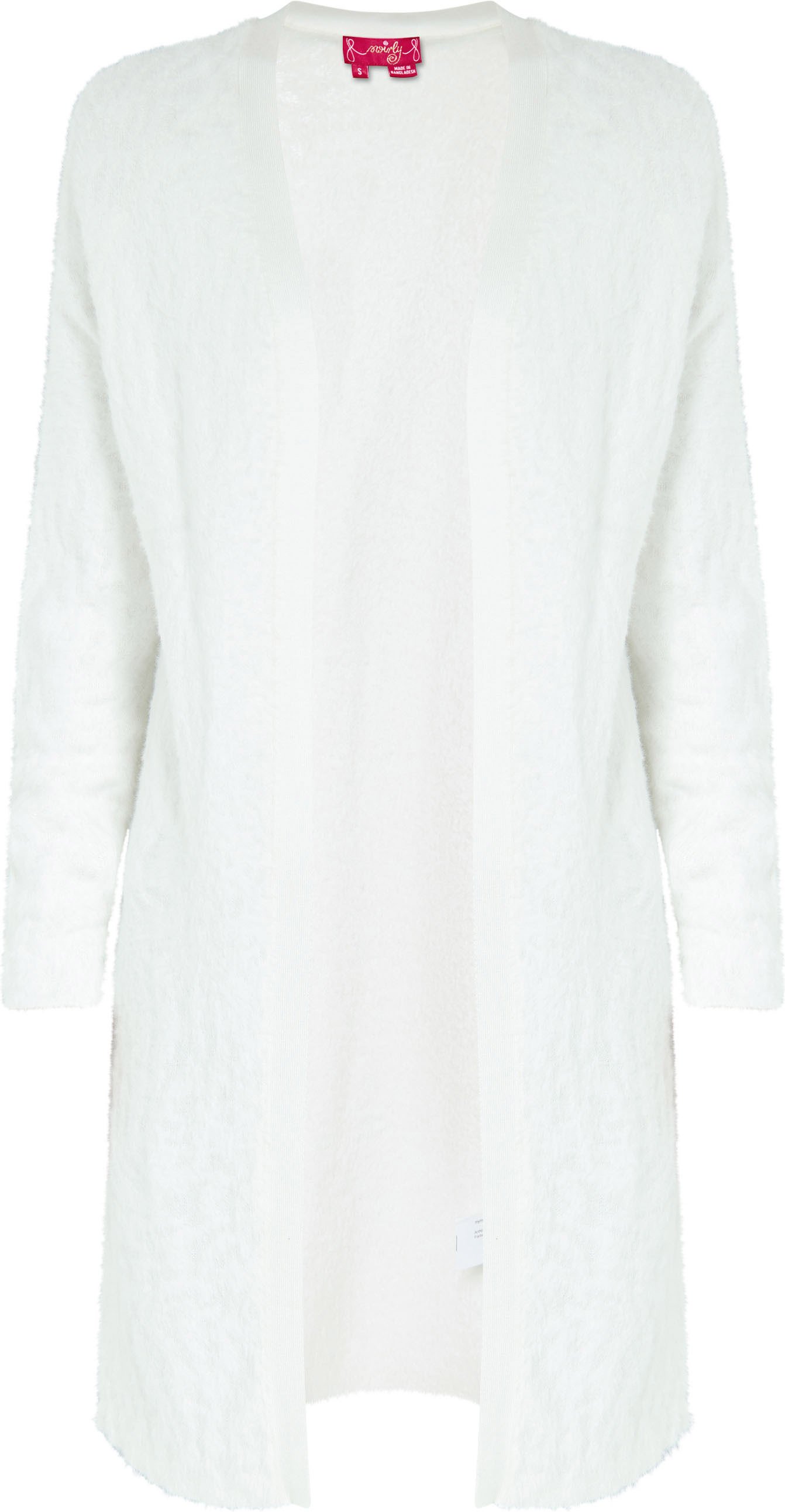 Mymo Strickjacke Frauen weiss