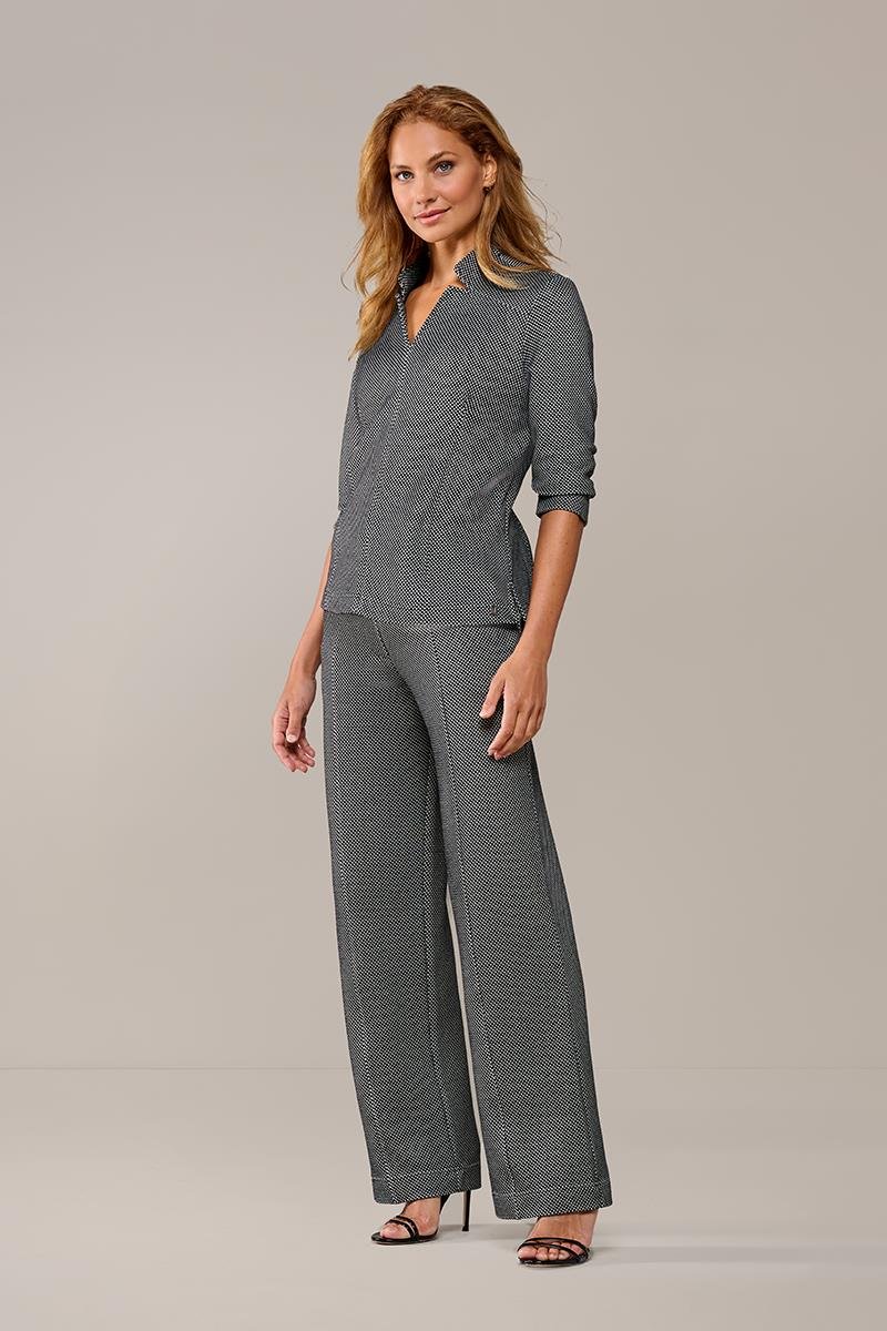 Leony Hose Schwarz / Off White