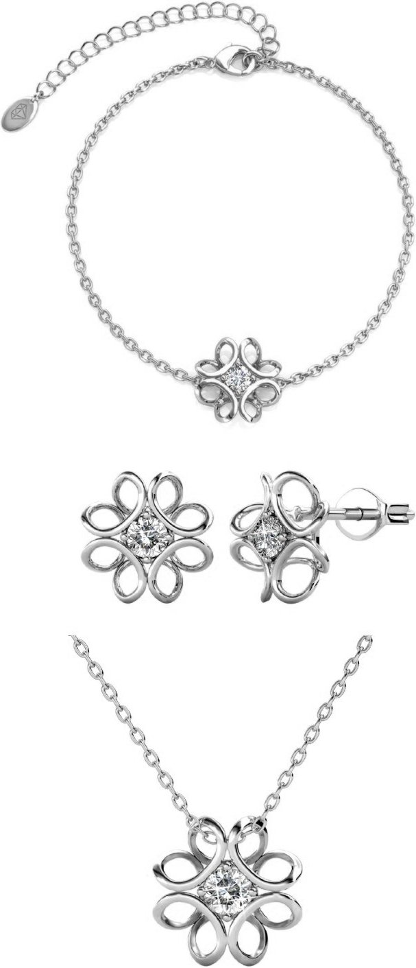 Narzissenparuren - Silber und Kristall