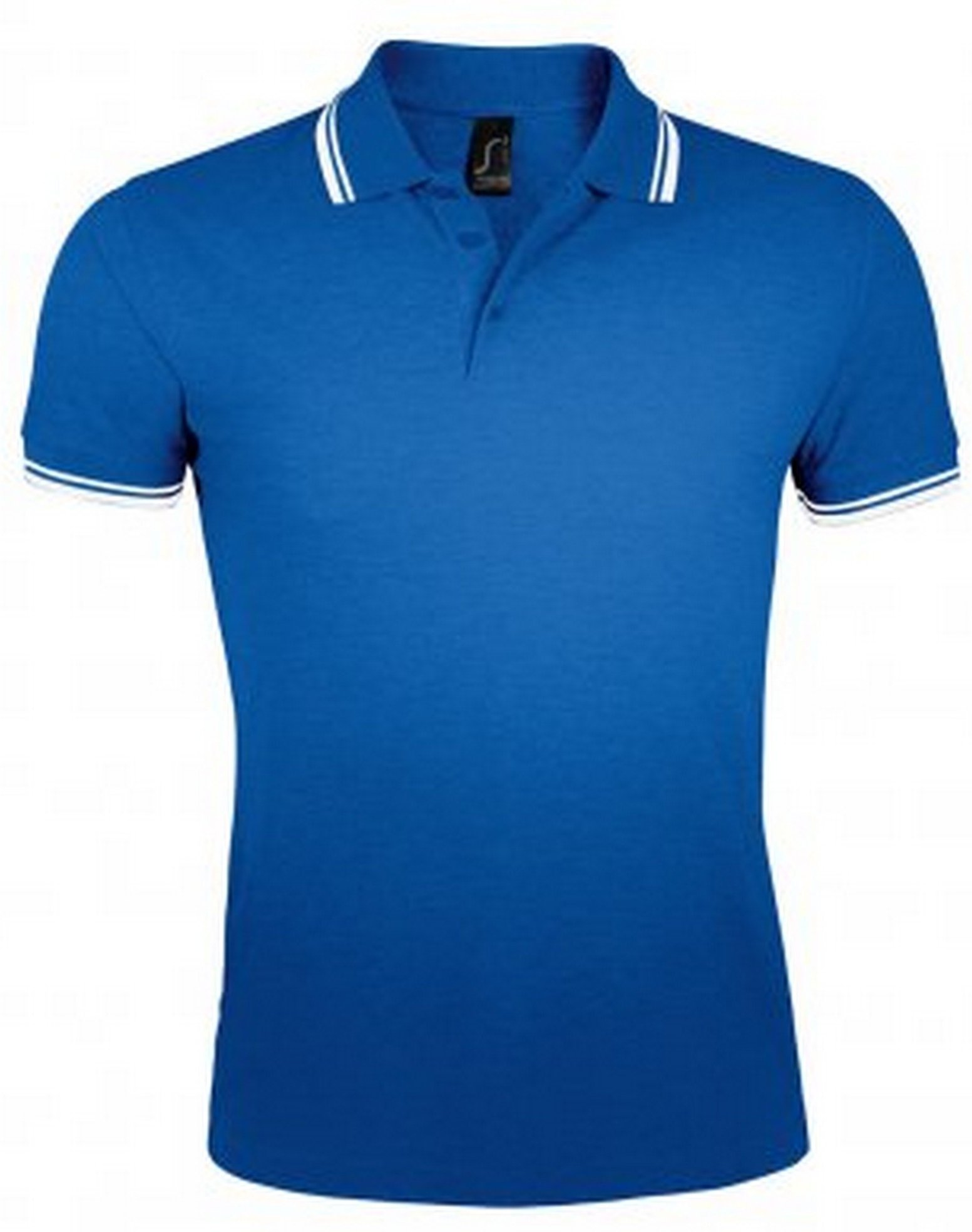 SOLS - Polo manches courtes PASADENA - Homme (Bleu roi/blanc)