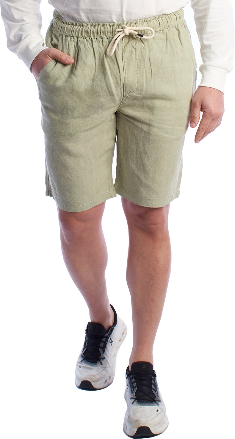 Herren Leinen Bermuda-Shorts mit Kordelzug HS24MBE09