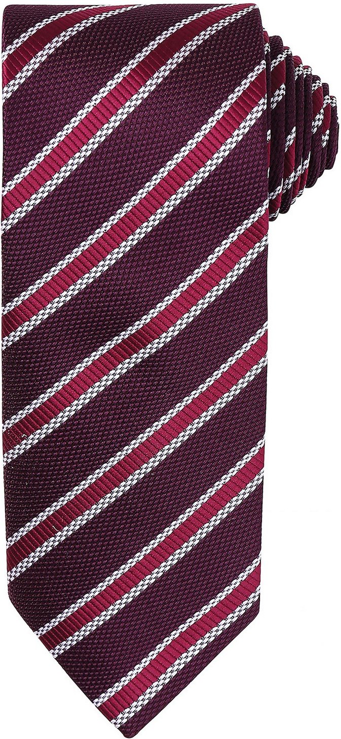 Premier - Krawatte für Herren (Burgunderrot/Aubergine)