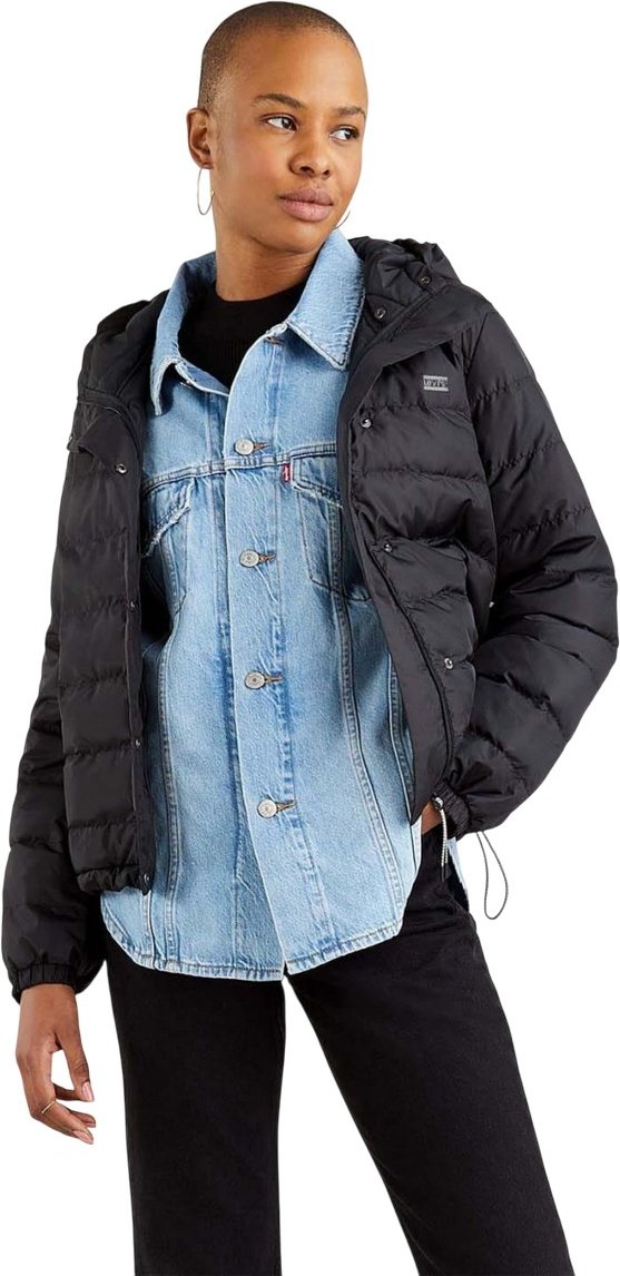 Levis - "Edie" Steppjacke für Damen, Packable (Schwarz)