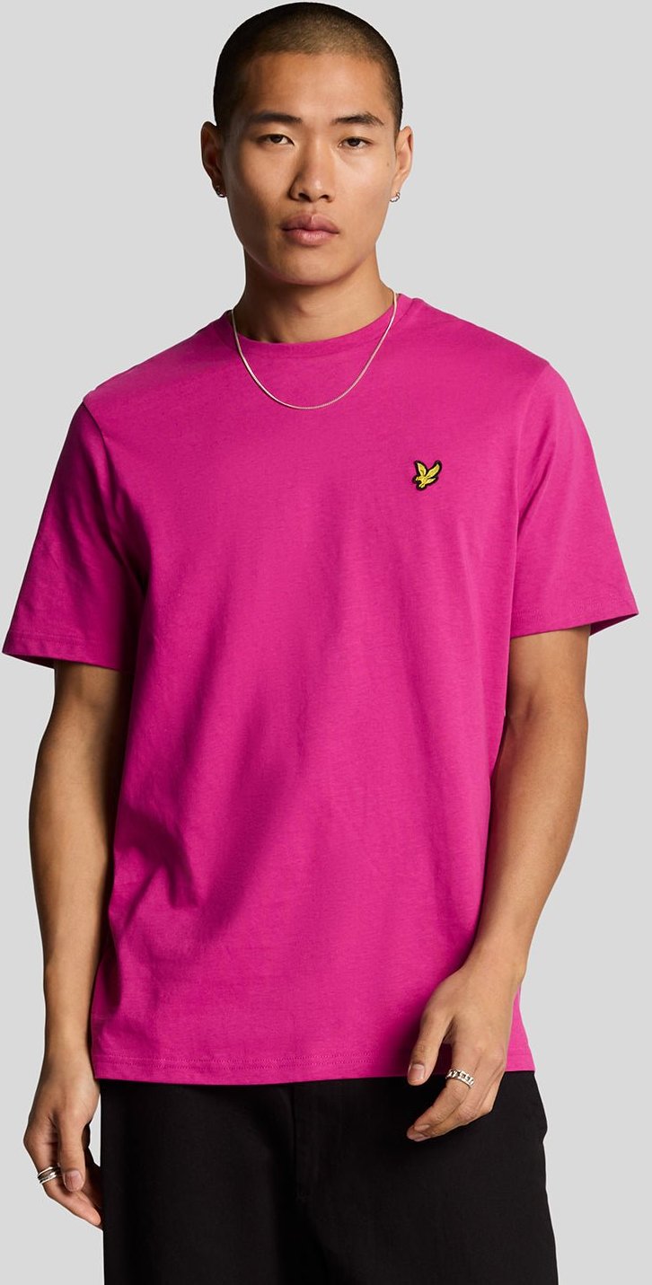 Lyle & Scott – Schlichtes T-Shirt – Fuchsie