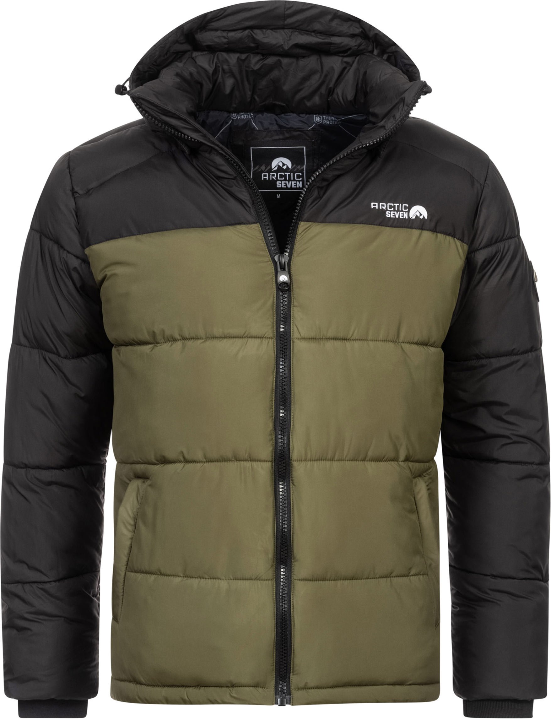 Arctic Seven Herren Winter Steppjacke AS-333 – warm, sportlich, wasserabweisend
