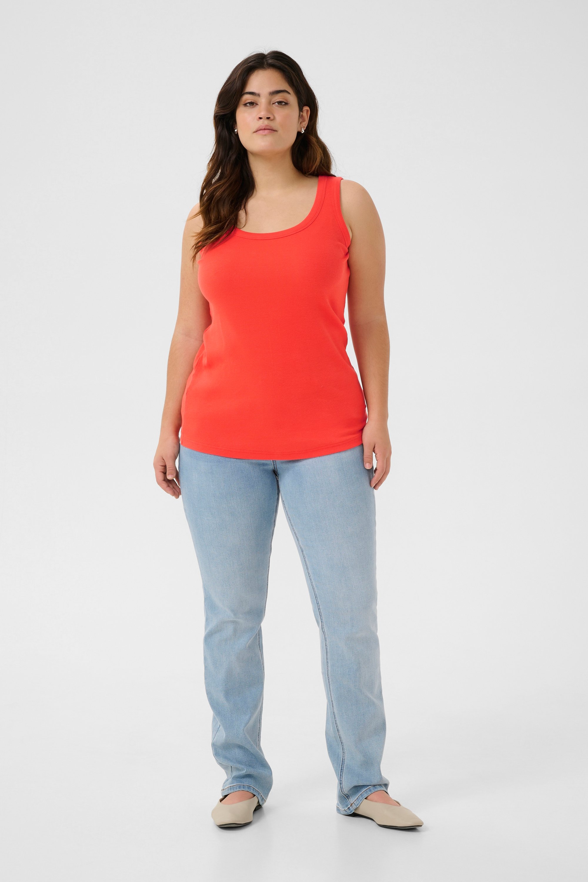 Jerseytop Tight fit Grenadine orange