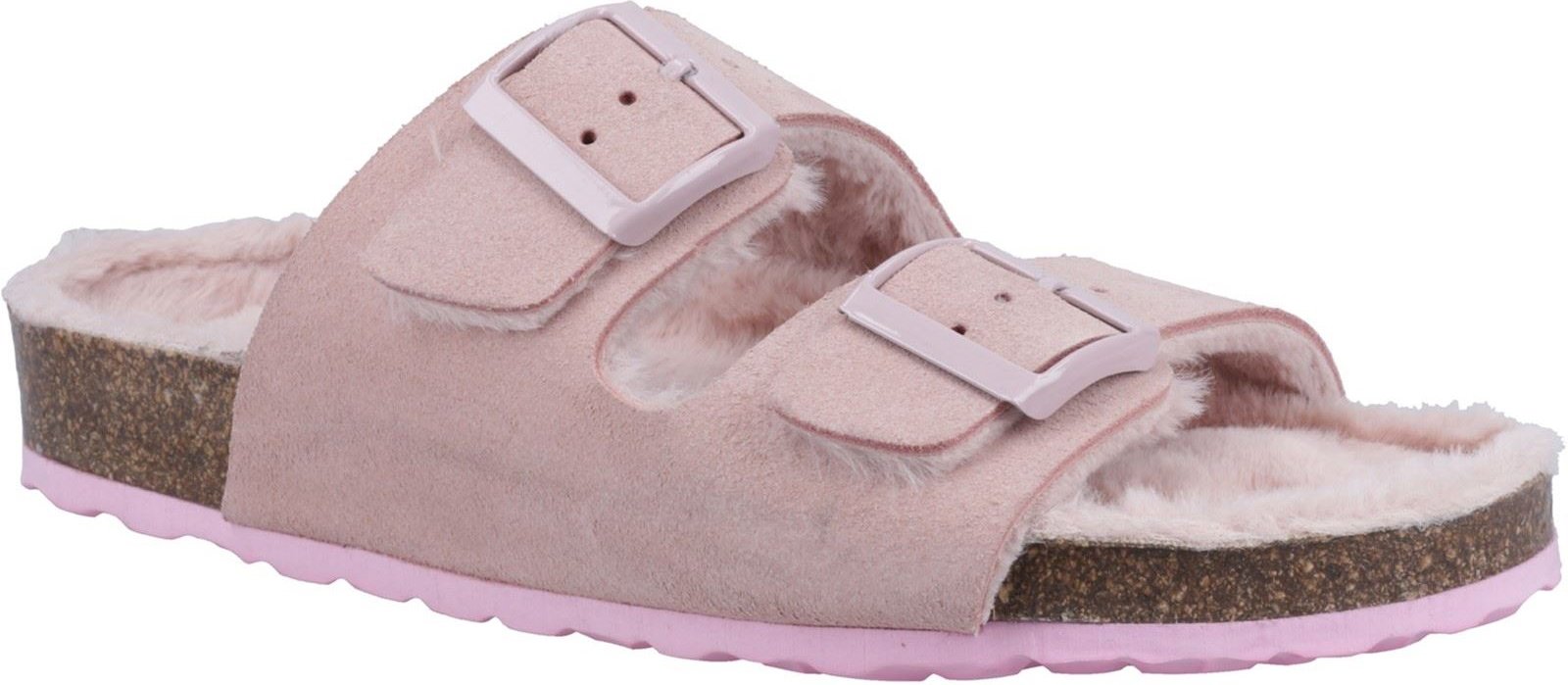 Hush Puppies Jessie Leder Damen Blush Pantoffeln