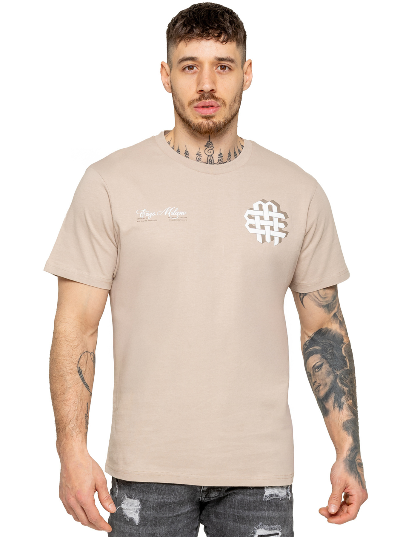 Enzo Milano | Bedrucktes Herren T-Shirt