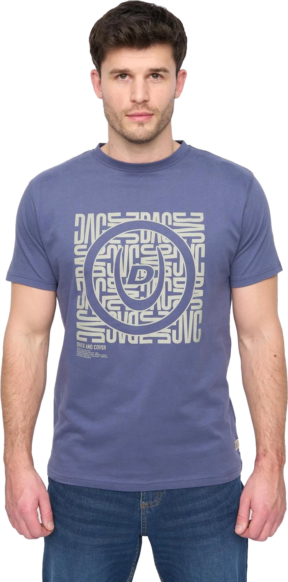 Duck and Cover - "Pixalate" T-Shirt für Herren (Marine)