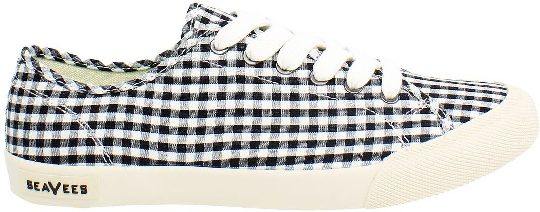 Seavees Monterey Americana Damen Plimsolls Schwarz/Weiß