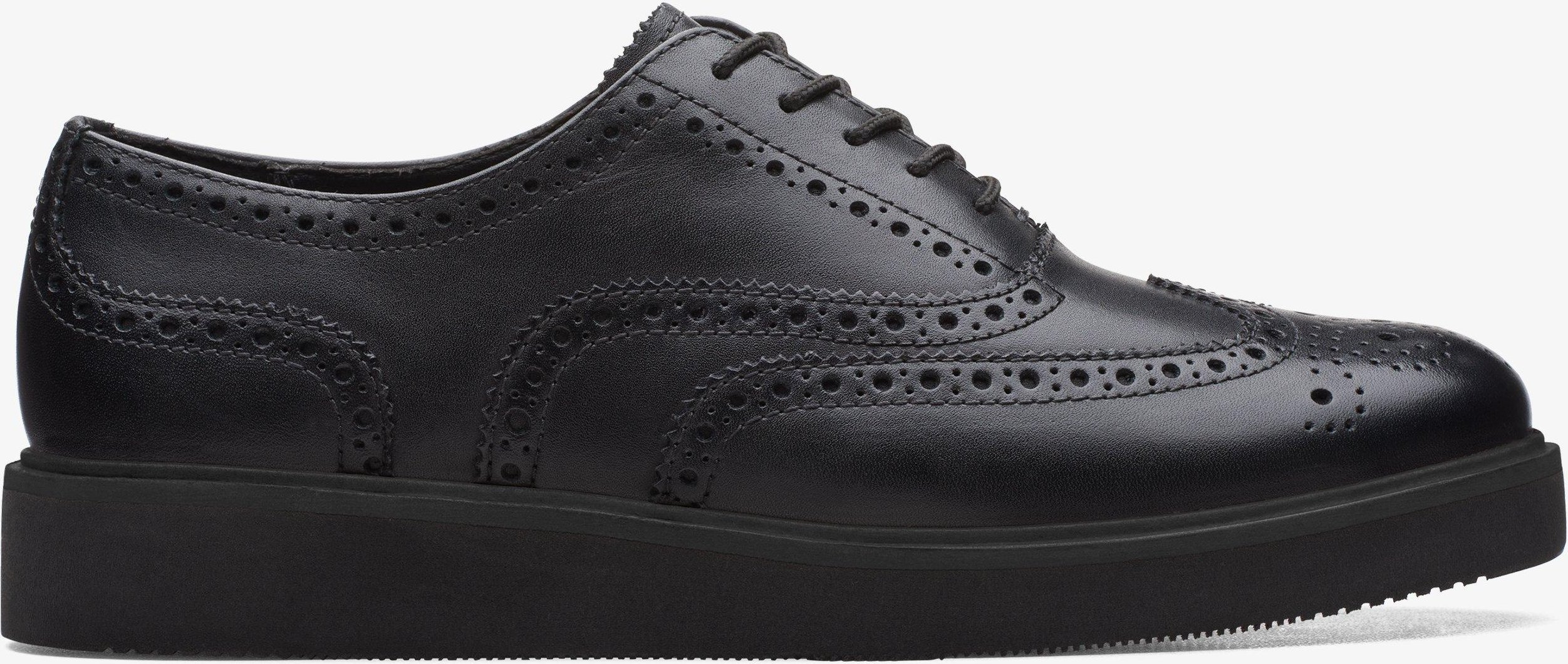Glickly Brogue 2 Schwarze Lederschuhe