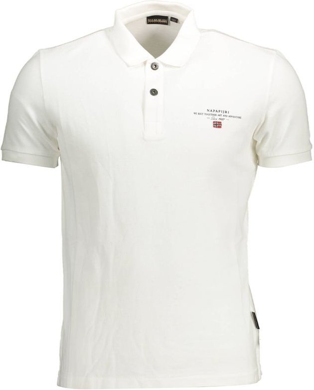 Napapijri Weiße Baumwolle Herren Polohemd