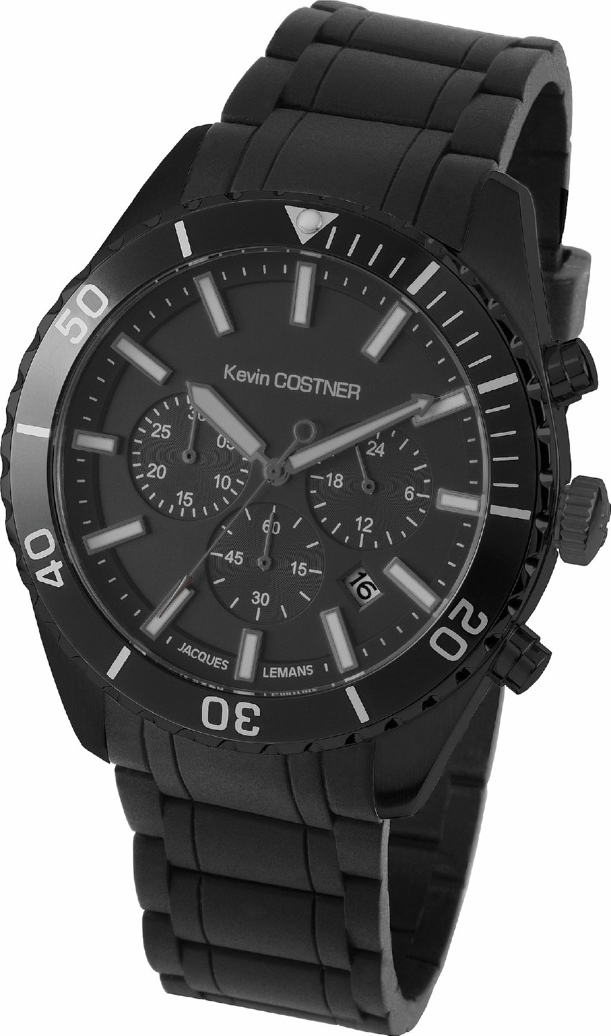 Jacques Lemans Unisex-Uhr Quartz Schwarz