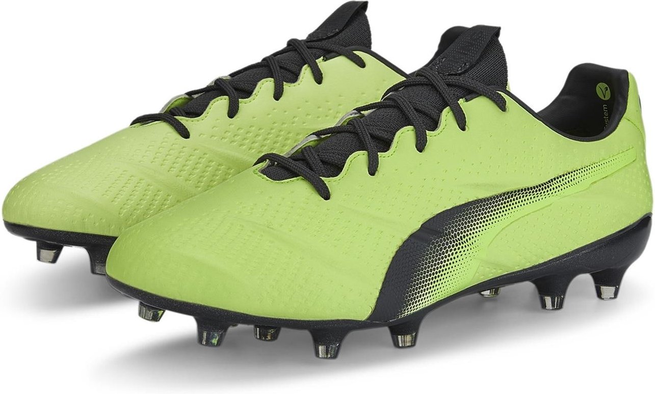 Puma King Platinum 21 VGN FG/Ag Green Mens Football Stiefel