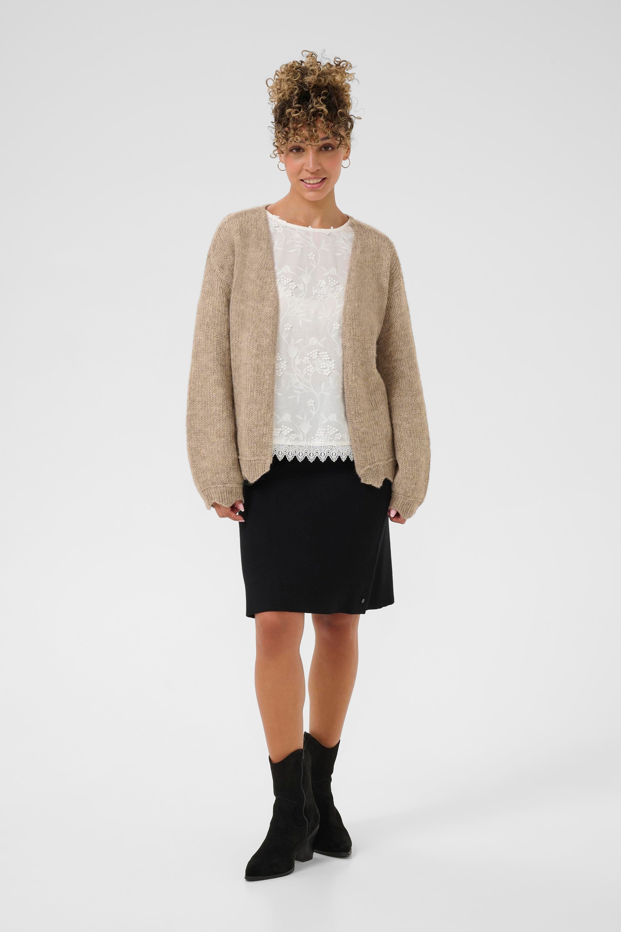 Strickjacke CRNiso Strickjacke Loose fit beige