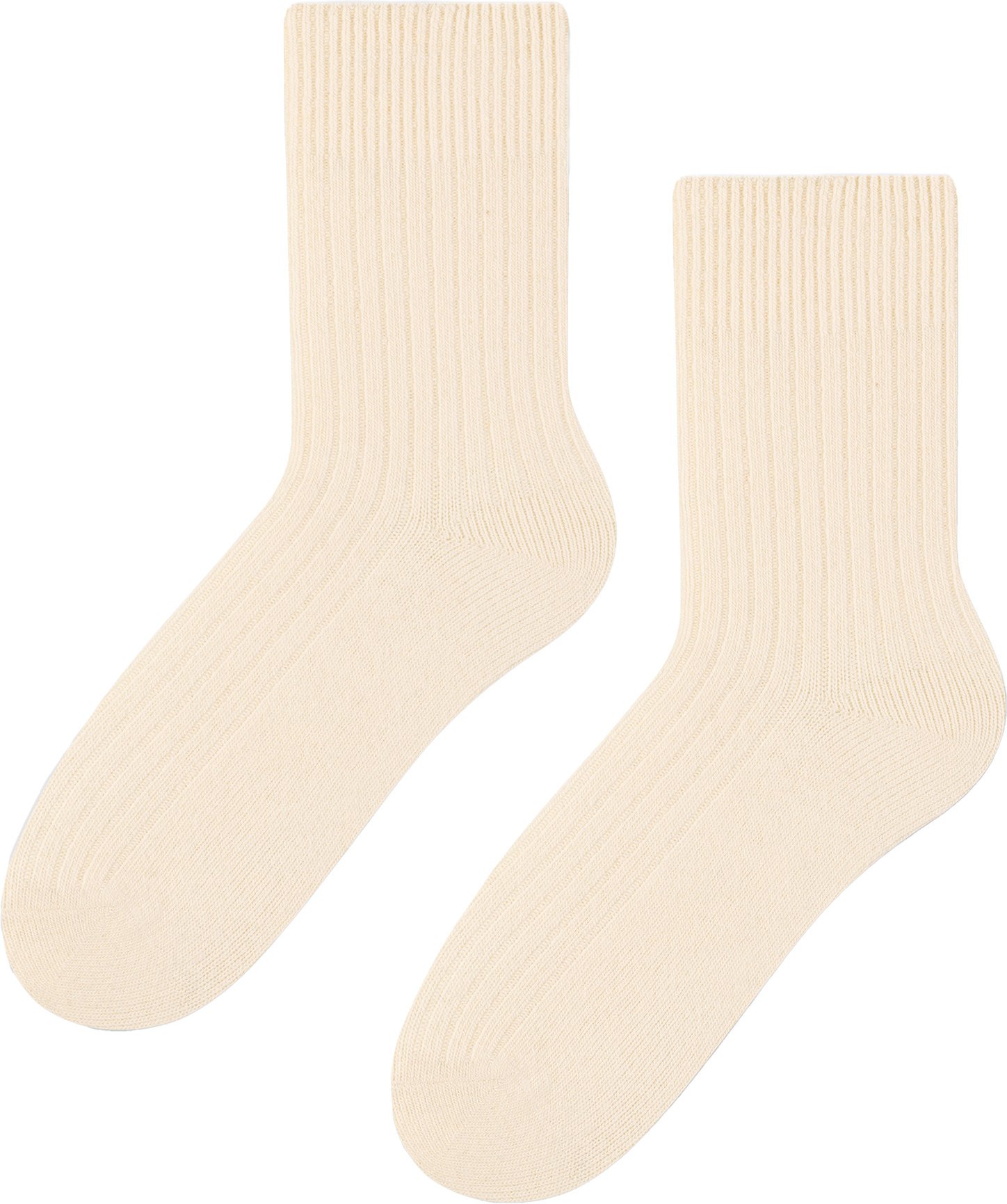 Damen-Kleidsocken aus Wolle | Steven | Atmungsaktive warme Socken für Damen Ecru