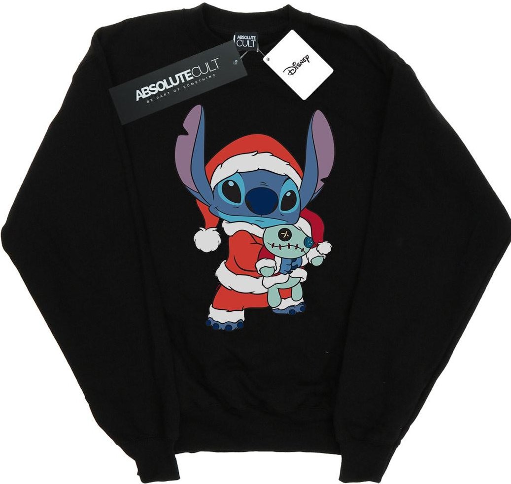 Disney Herren Lilo und Stitch Stitch Weihnachten Sweatshirt (schwarz)