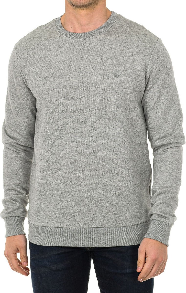 Thumbnail - Langärmeliges Herren-Sweatshirt mit Rundhalsausschnitt 7V6M69-6JQDZ