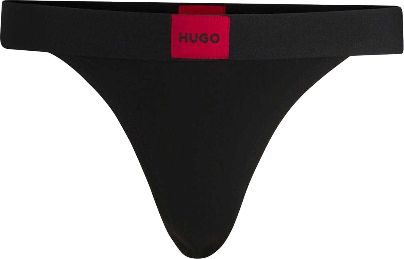 Hugo - Label Thong für Damen (Schwarz/Rot)