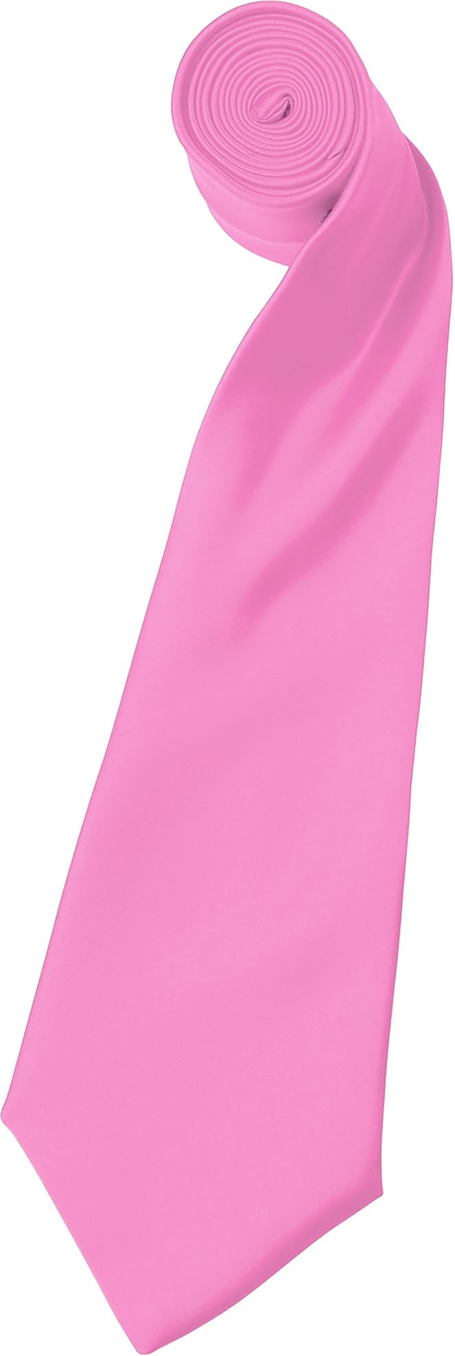 Premier Mens Plain Satin Krawatte (schmale Klinge) (2er-Pack) (Rosa)