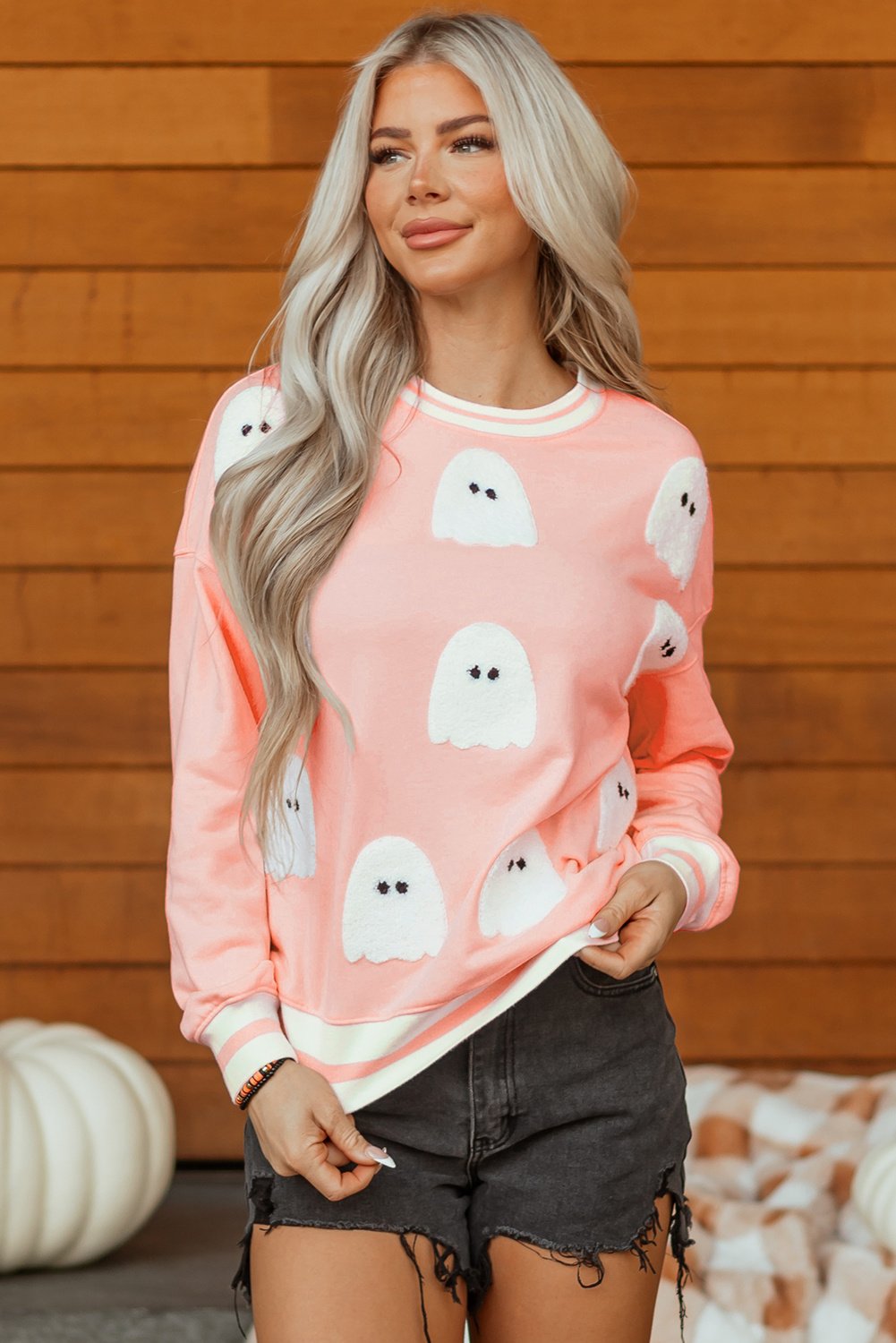 Ghost Appliqu Sweatshirt