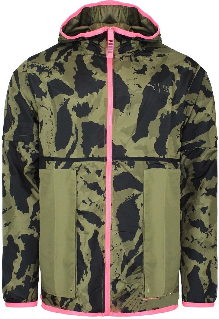 Puma x First Mile Windcell Herren Black/Green Woven Jacke