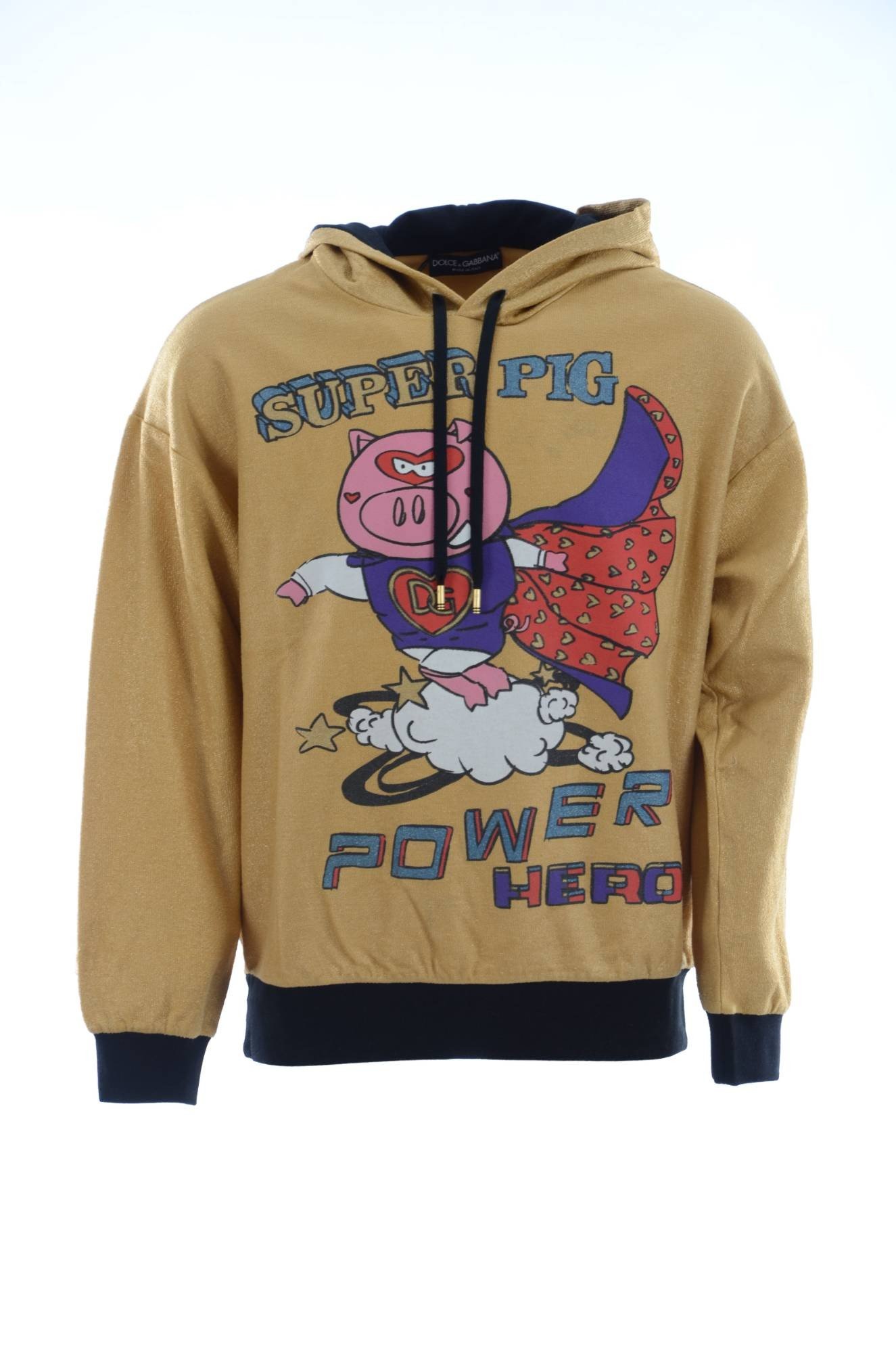 Pull à capuche or cochon de l'année Dolce & Gabbana pour homme