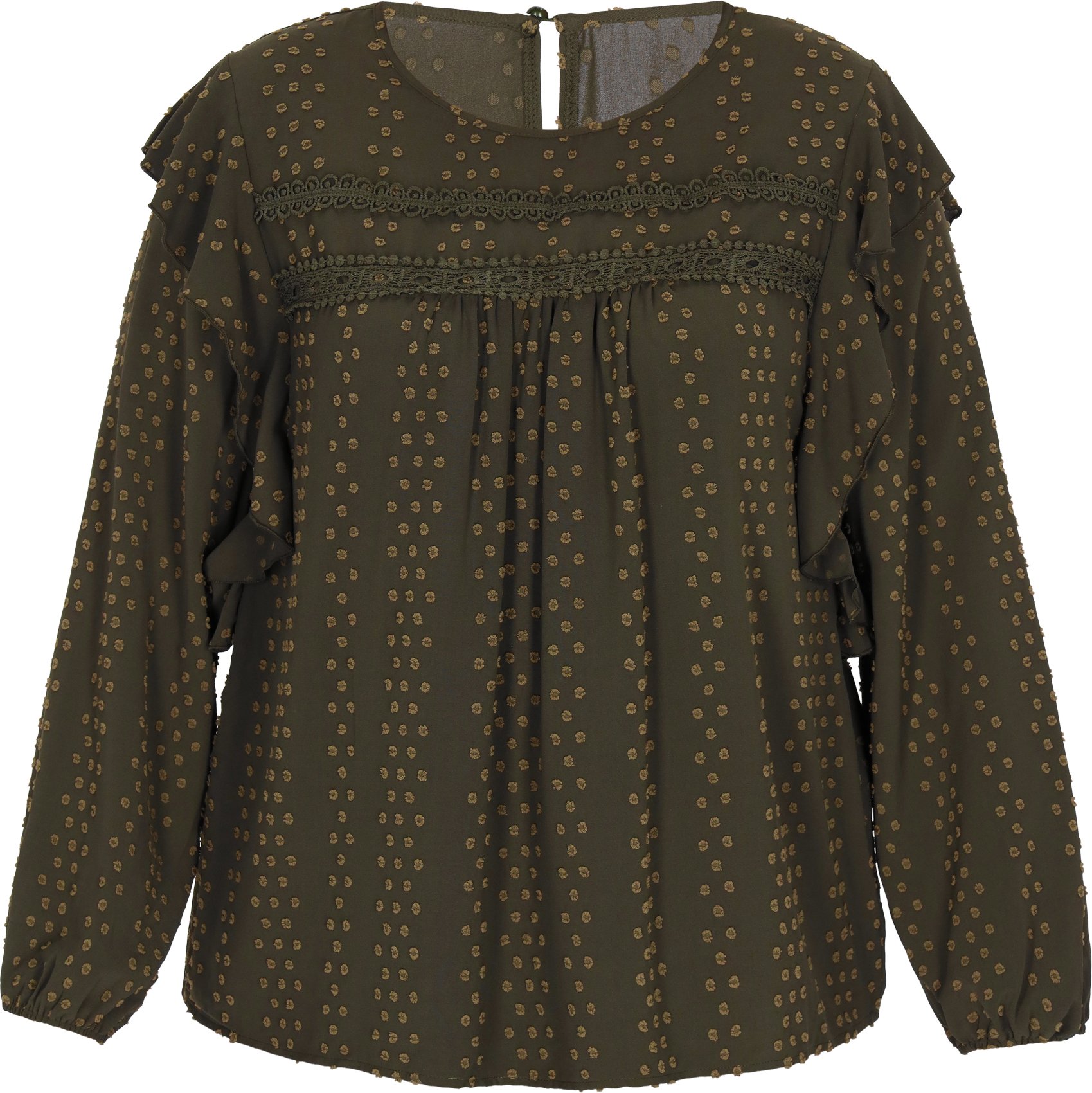 usha Bluse in großen Größen Frauen Grün